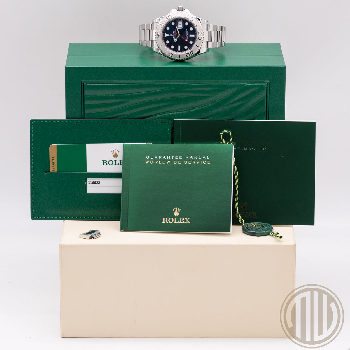 Rolex Yacht-Master 40 Lc100 Blue Dial | Platin Bezel | Box and Papers | 2016 | 16622