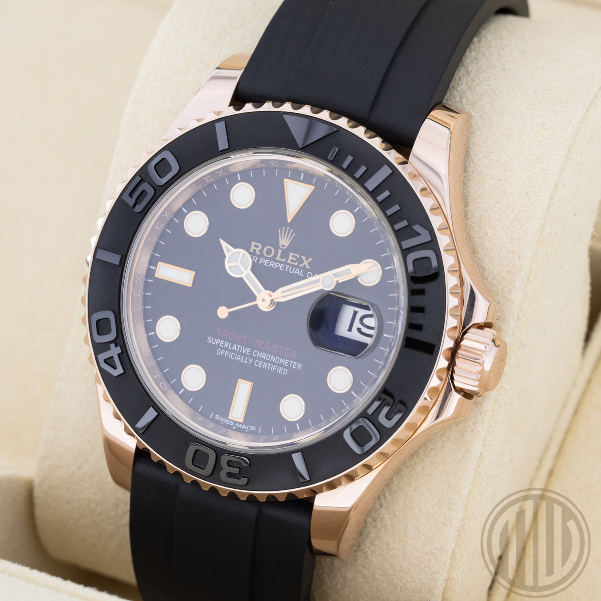 Rolex Yacht-Master 40 Everose | Oysterflex | Lc100 | Box and Papers | 2015