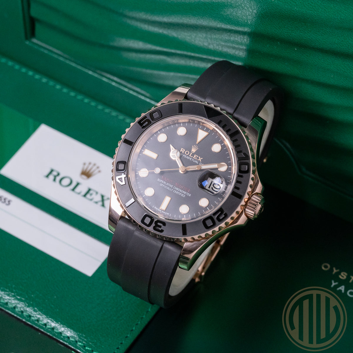 Rolex Yacht-Master 40 Everose | Oysterflex | Lc100 | Box and Papers | 2015