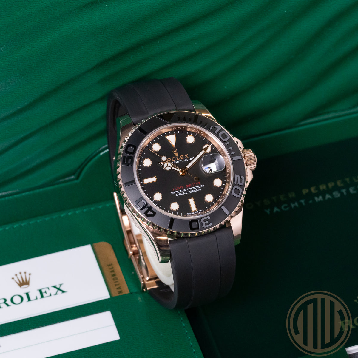 Rolex Yacht-Master 40 Everose | Oysterflex | Lc100 | Box and Papers | 2015