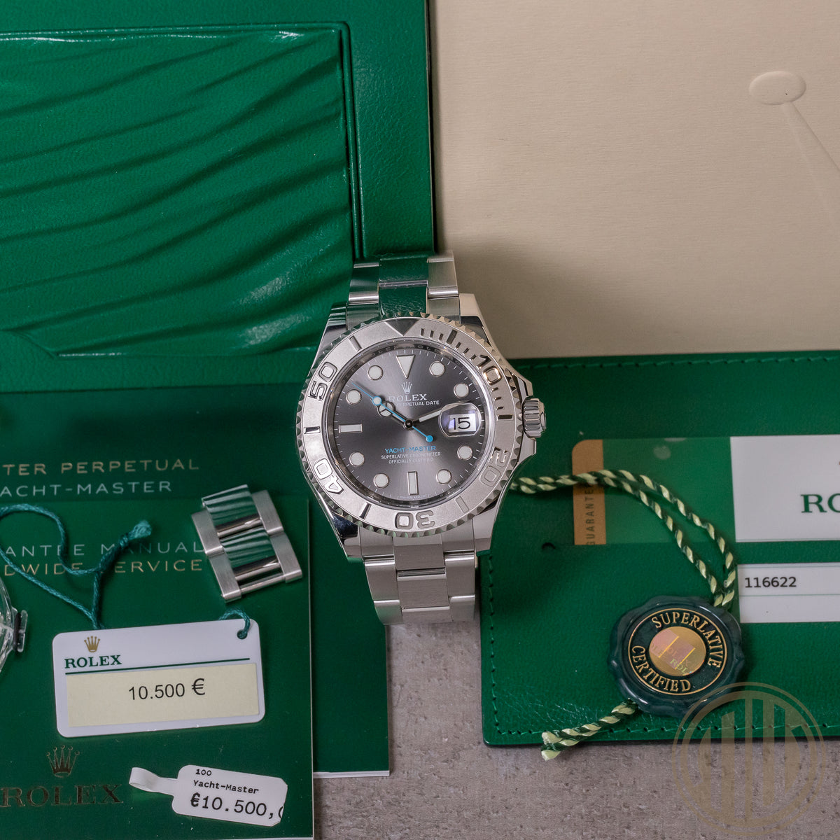 Rolex Yacht-Master 40 Rhodium Dial | Lc100 | Steel | Box and Papers | 2017