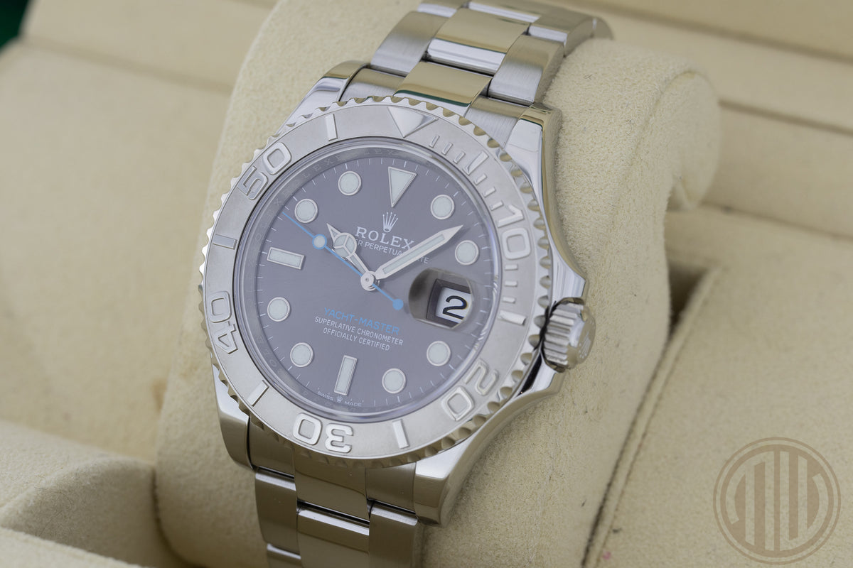 Rolex Yacht-Master 40 Rhodium Dial | Platinum Bezel | Box and Papers | 2021