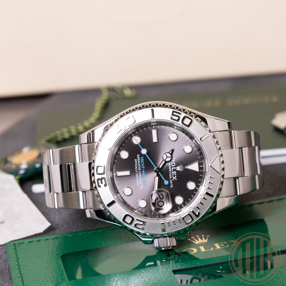 Rolex Yacht-Master 40 Rhodium Dial | Platinum Bezel | Box and Papers | 2021