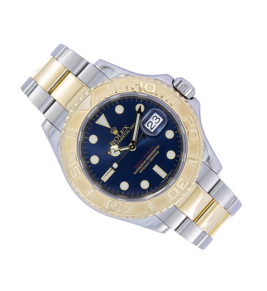 Rolex Yacht Master 40 Lc100 | Bicolor | Blue Sundust Dial | Box and Papers | 2015 | 16623