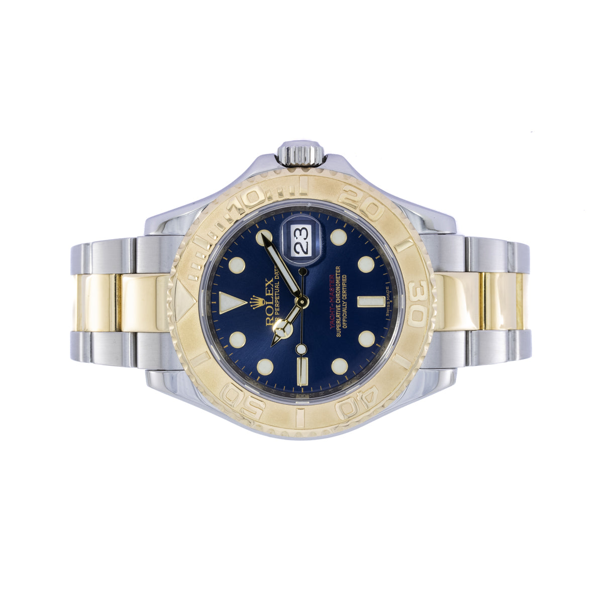 Rolex Yacht-Master 40 Lc100 | Bicolor | Blue Sundust Dial | Box and Papers | 2015 | 16623