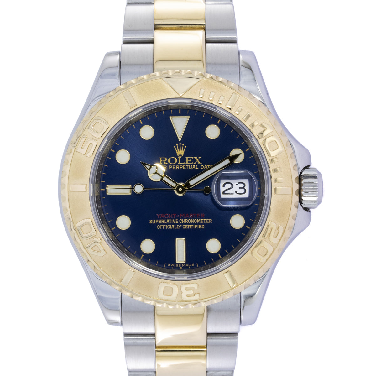 Rolex Yacht Master 40 Lc100 | Bicolor | Blue Sundust Dial | Box and Papers | 2015 | 16623