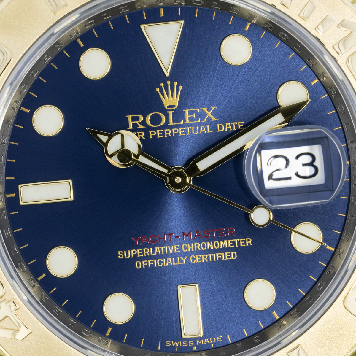 Rolex Yacht Master 40 Lc100 | Bicolores | Esfera azul Sundust | Caja y Papeles | 2015 | 16623