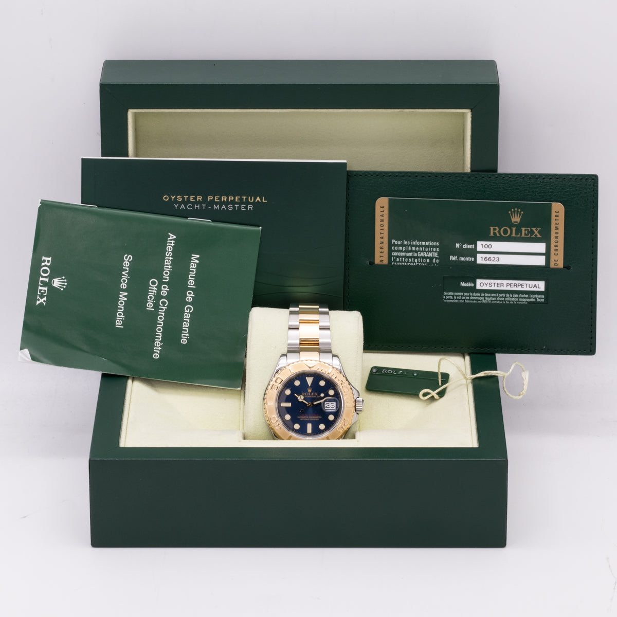 Rolex Yacht Master 40 Lc100 | Bicolores | Esfera azul Sundust | Caja y Papeles | 2015 | 16623