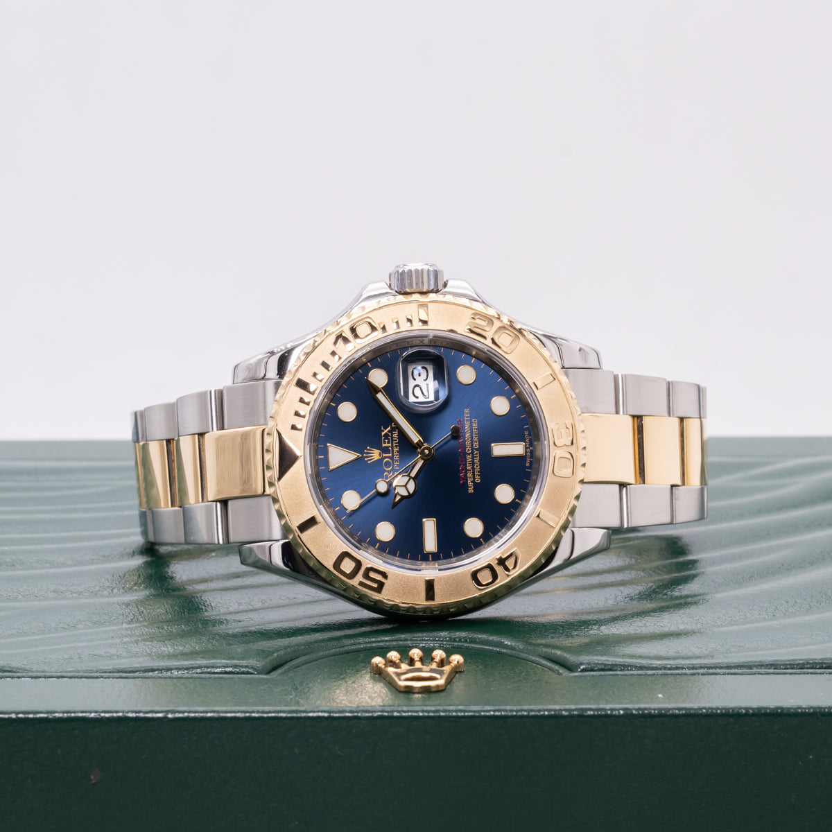 Rolex Yacht-Master 40 Lc100 | Bicolor | Blue Sundust Dial | Box and Papers | 2015 | 16623