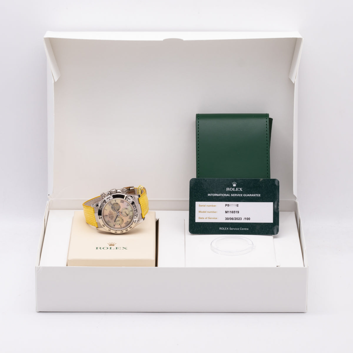 Rolex Daytona Beach Daytona | Oro blanco de 18 quilates | Serie P | Nuevo servicio Rolex | 116519