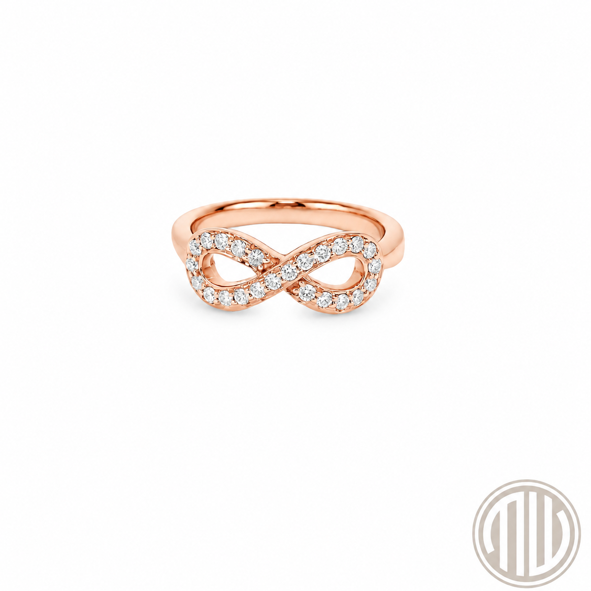 Diamant Ring "Infinity" 750 Rosègold / 0.26ct / TW/VS