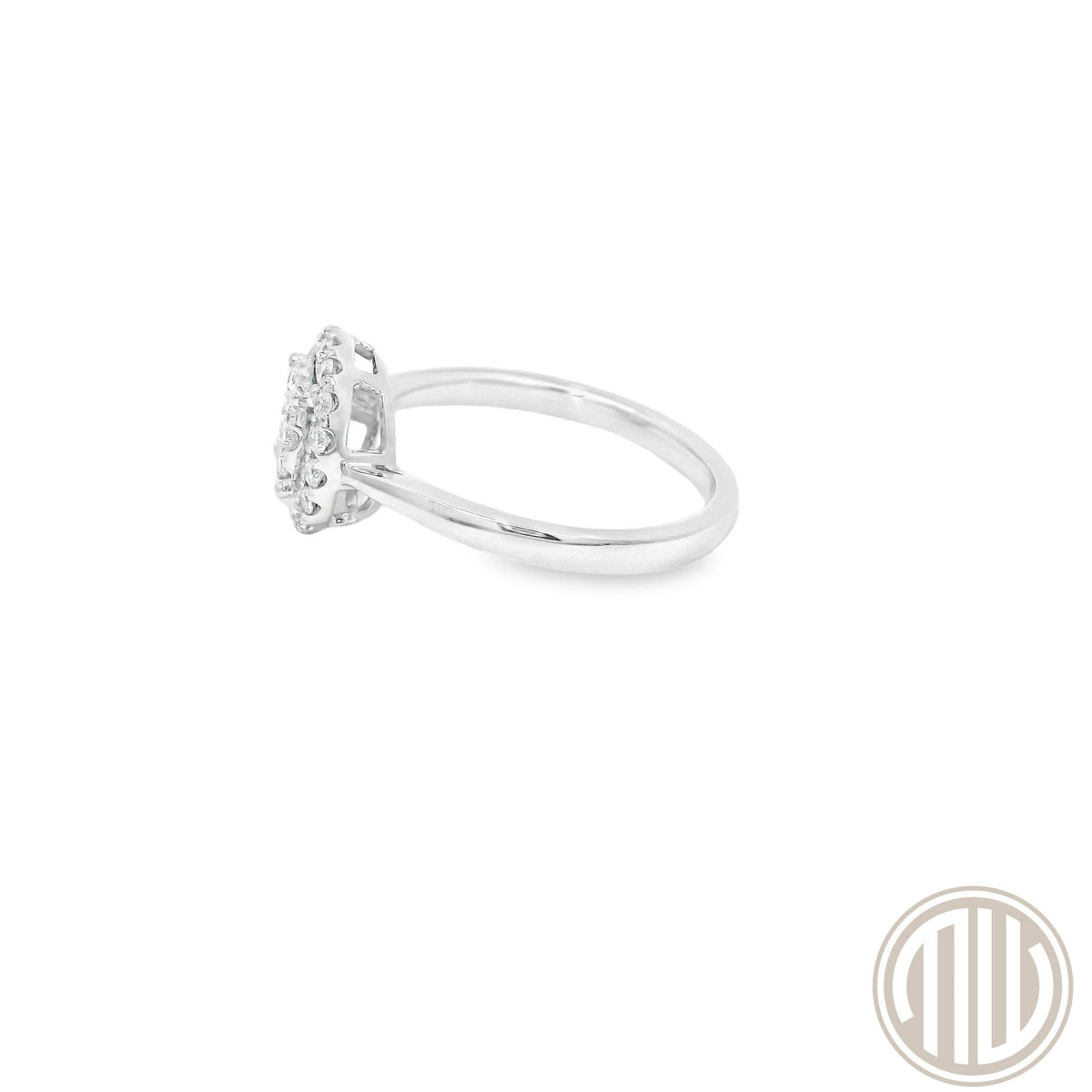 Diamant Ring / 750 Weißgold / 0.43ct