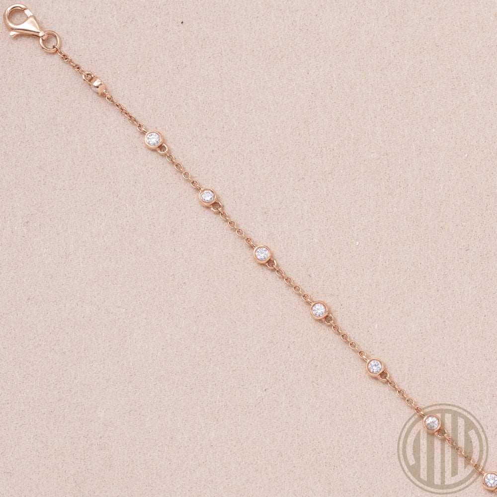 Diamant Armband 750 Roségold 0.37ct