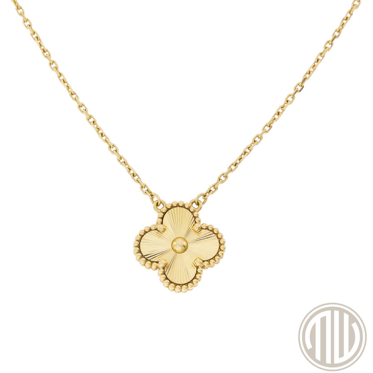 Van Cleef & Arpels Anhänger Vintage Alhambra 18 Karat Gelbgold