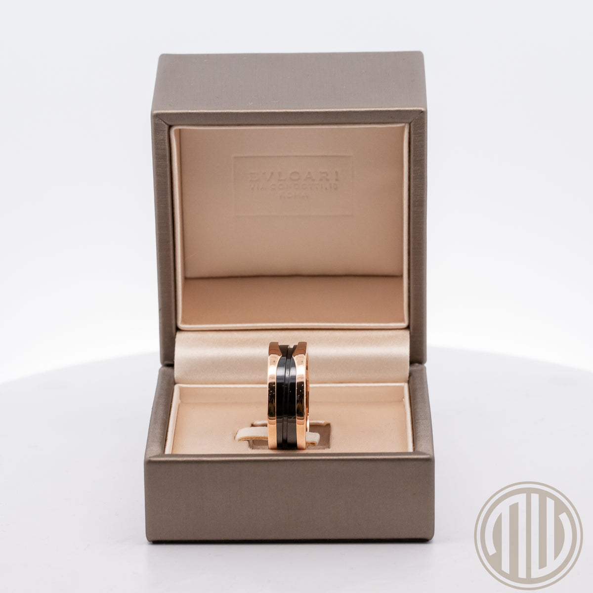 Bulgari B.Zero Black Ceramic Ring / 750 Rosegold