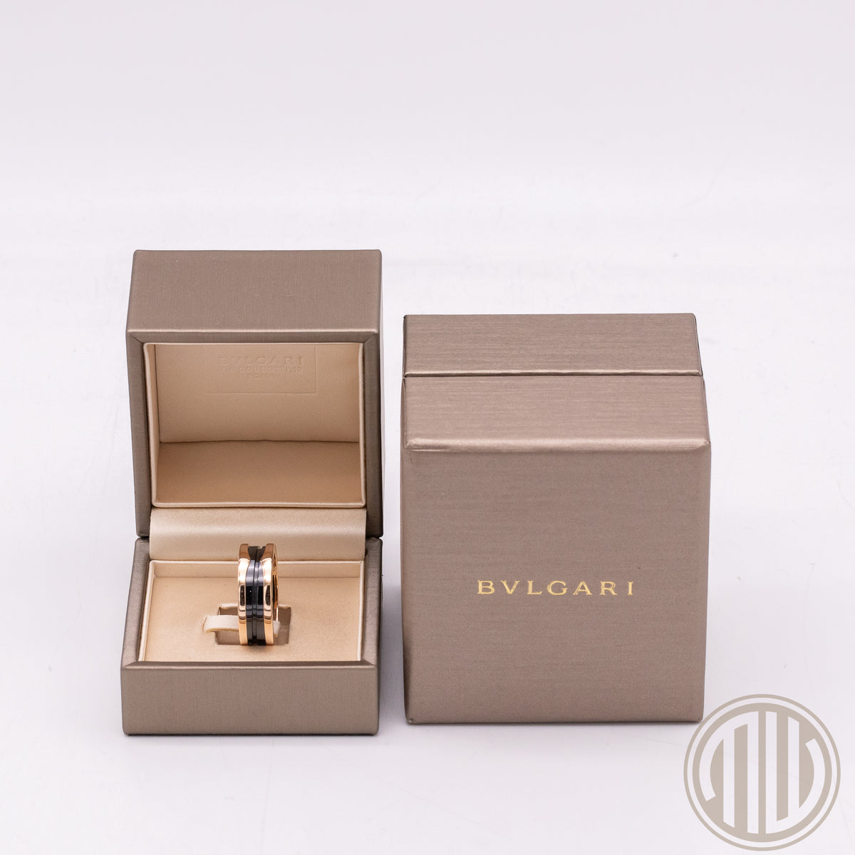 Bulgari B.Zero Black Ceramic Ring / 750 Rosegold