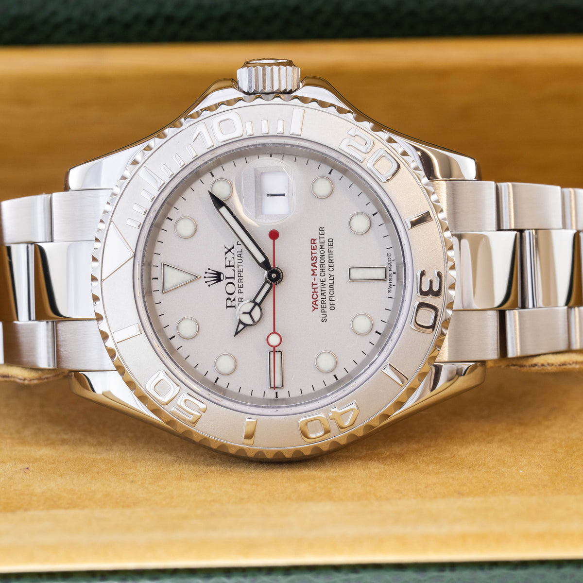 Rolex Yacht-Master 40 Rolesium | Platin Bezel | Box and Papers | 2003 | 16622