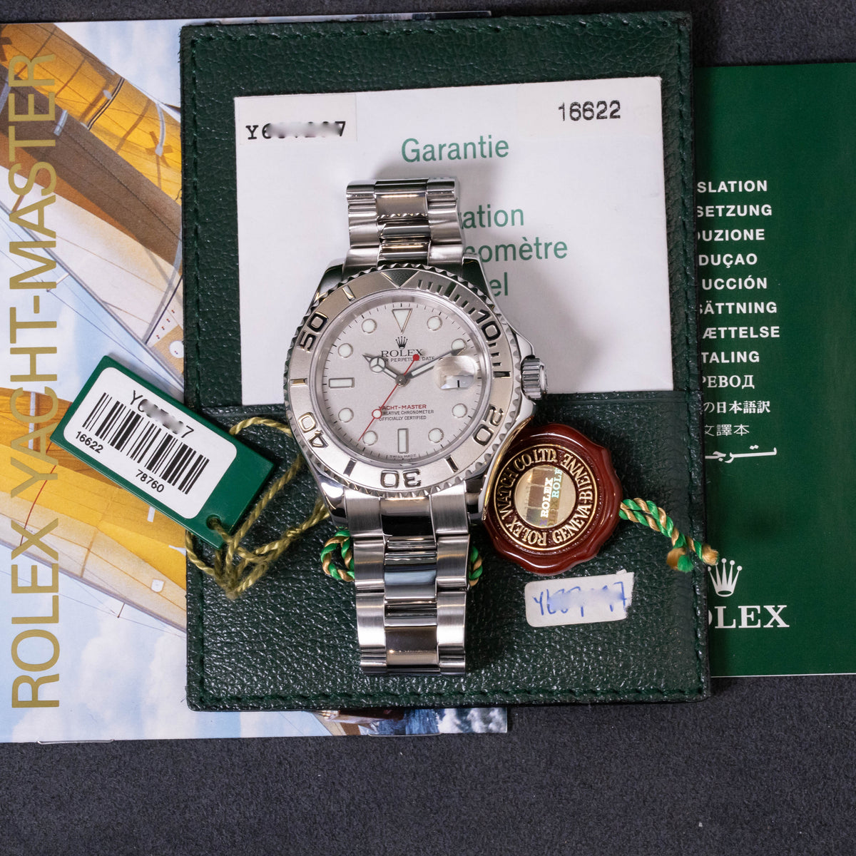 Rolex Yacht-Master 40 Rolesium | Platin Bezel | Box and Papers | 2003 | 16622
