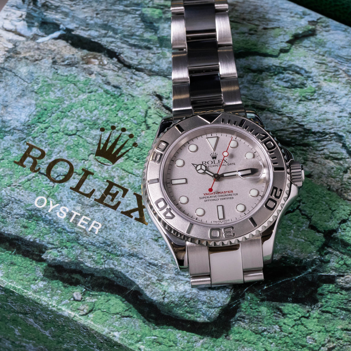 Rolex Yacht-Master 40 Rolesium | Platin Bezel | Box and Papers | 2003 | 16622