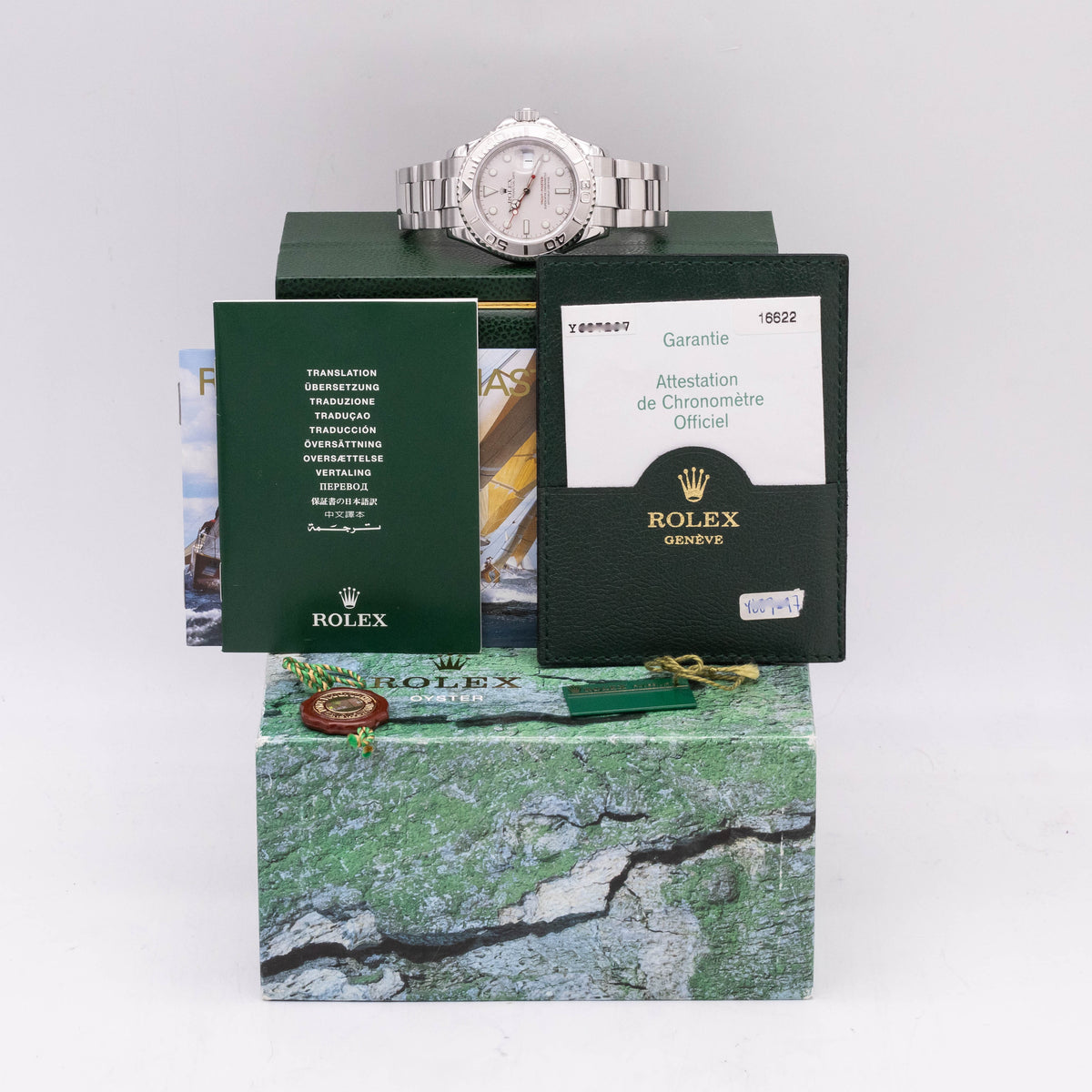Rolex Yacht-Master 40 Rolesium | Platin Bezel | Box and Papers | 2003 | 16622