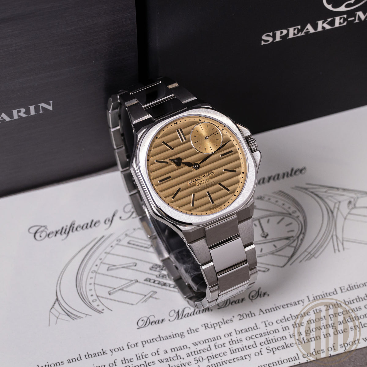 Speake-Marin Ripples Anniversary Limited Edition Stainless-Steel | New | Unworn | Fullset | 2025