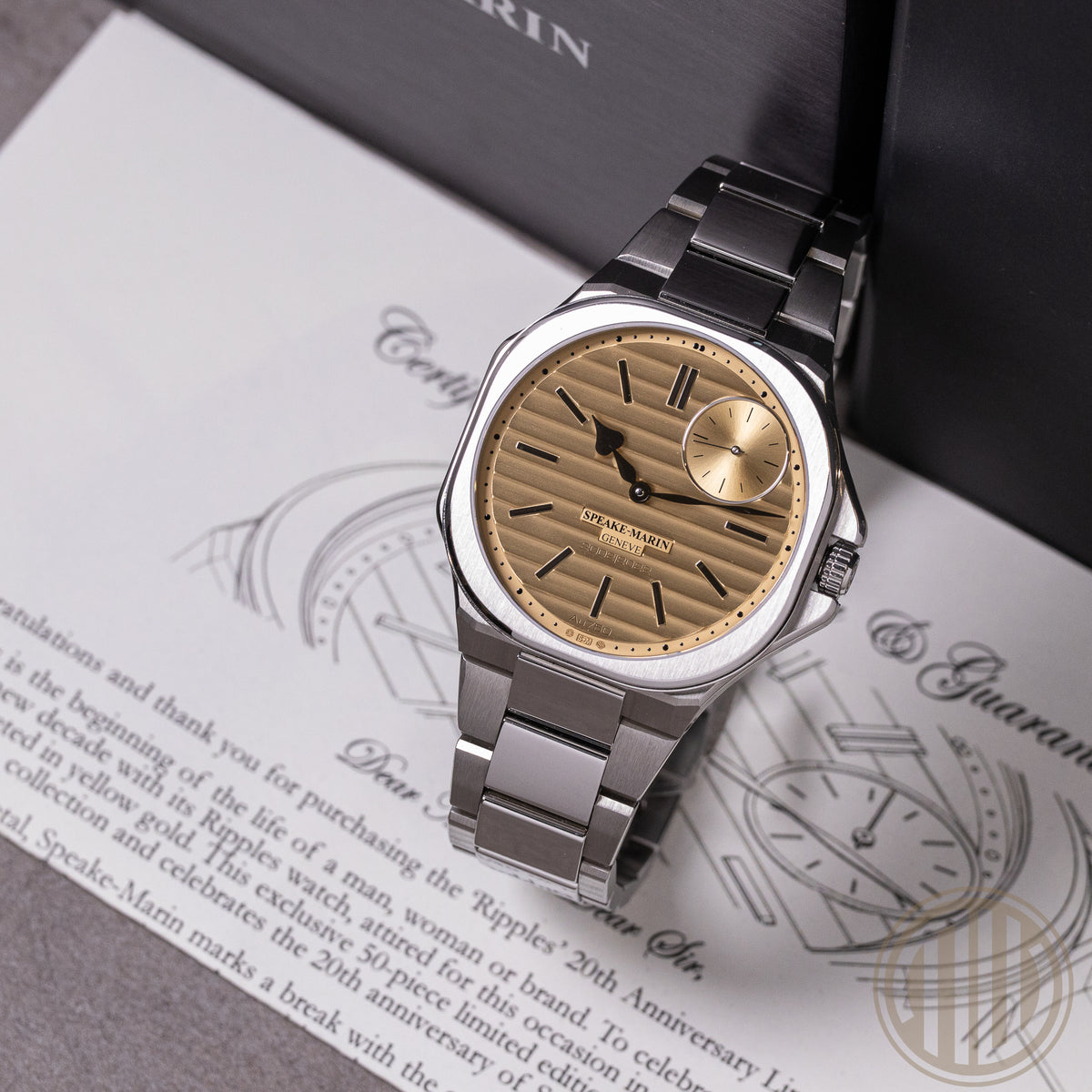 Speake-Marin Ripples Anniversary Limited Edition Stainless-Steel | New | Unworn | Fullset | 2025
