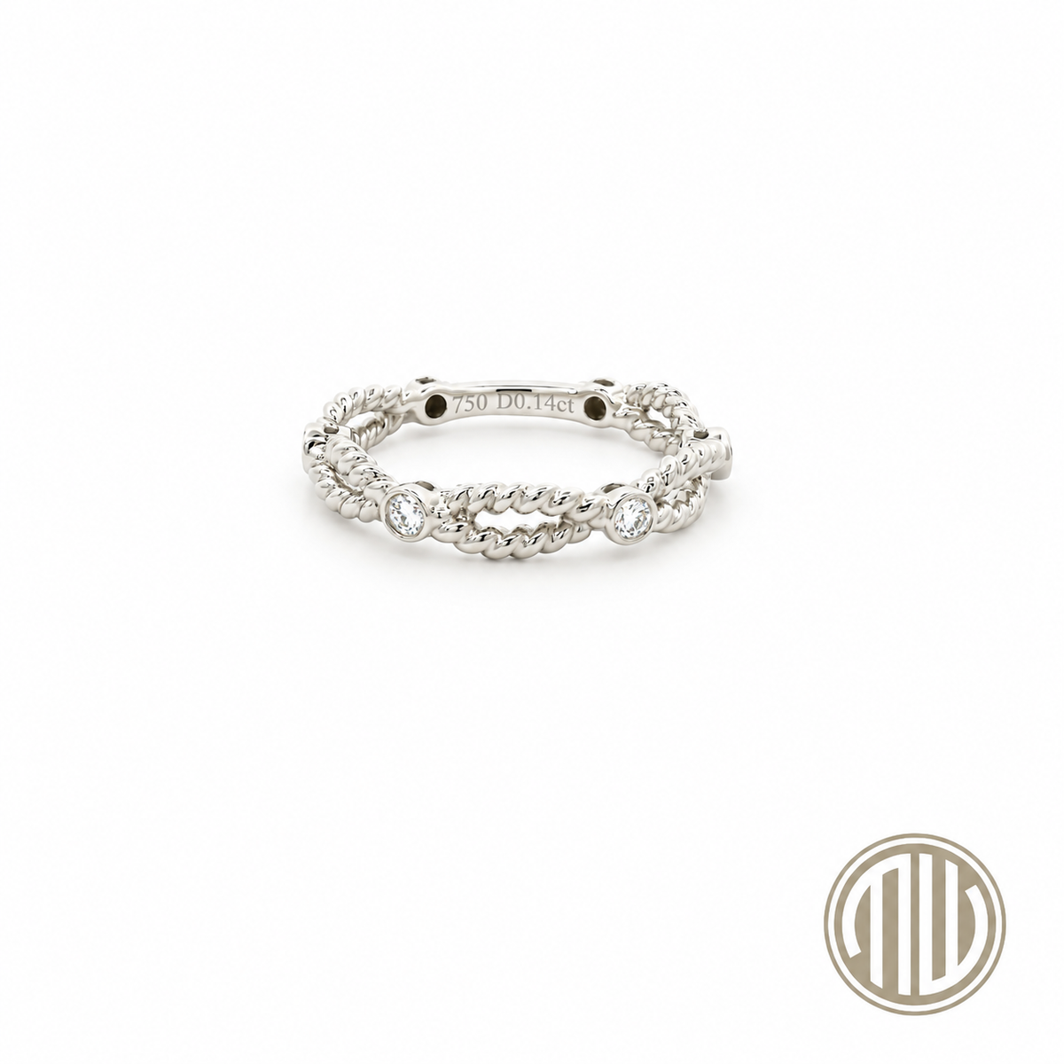 Brilliant Ring Kordell 750 Weißgold 0.14ct