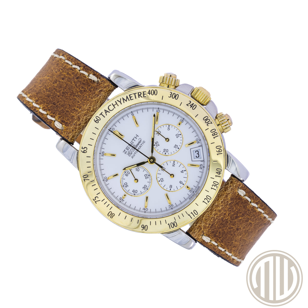 Zenith El Primero Rainbow Chronograph White Dial | Bicolor | Box and Papers | 1993 | Top Condition
