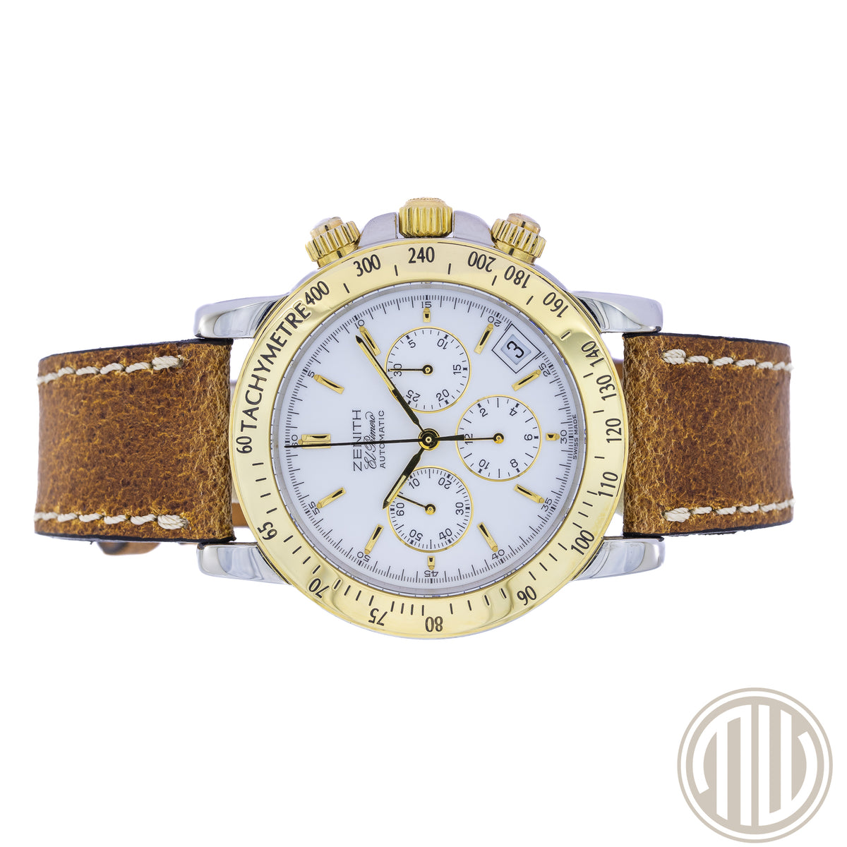 Zenith El Primero Rainbow Chronograph White Dial | Bicolor | Box and Papers | 1993 | Top Condition