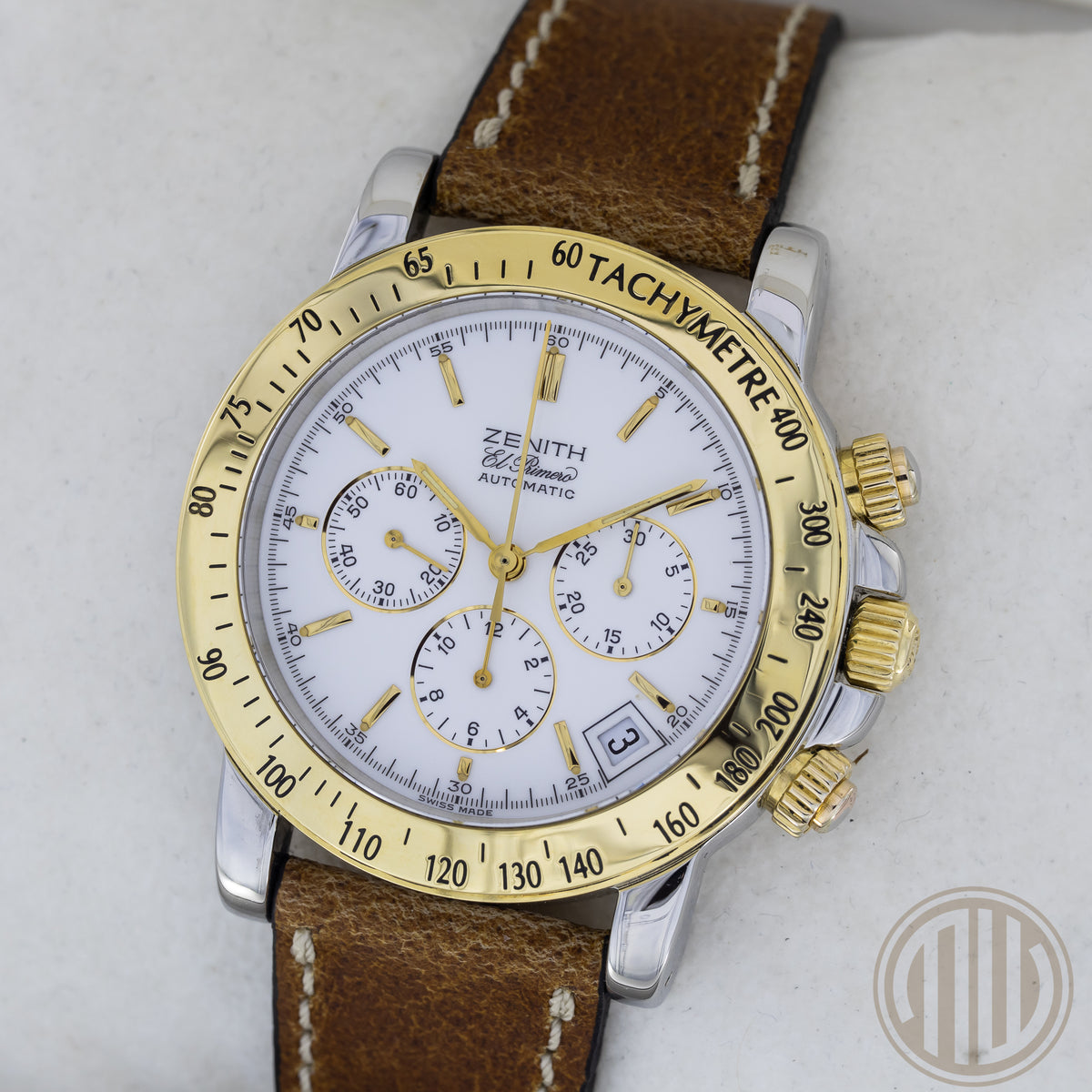 Zenith El Primero Rainbow Chronograph White Dial | Bicolor | Box and Papers | 1993 | Top Condition