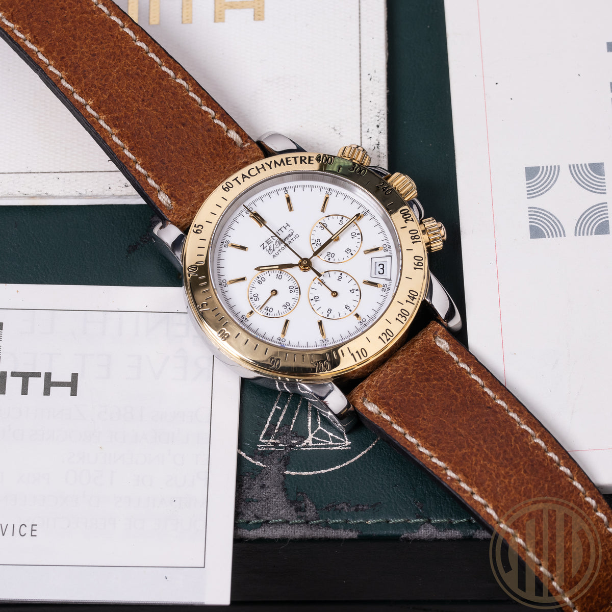 Zenith El Primero Rainbow Chronograph White Dial | Bicolor | Box and Papers | 1993 | Top Condition