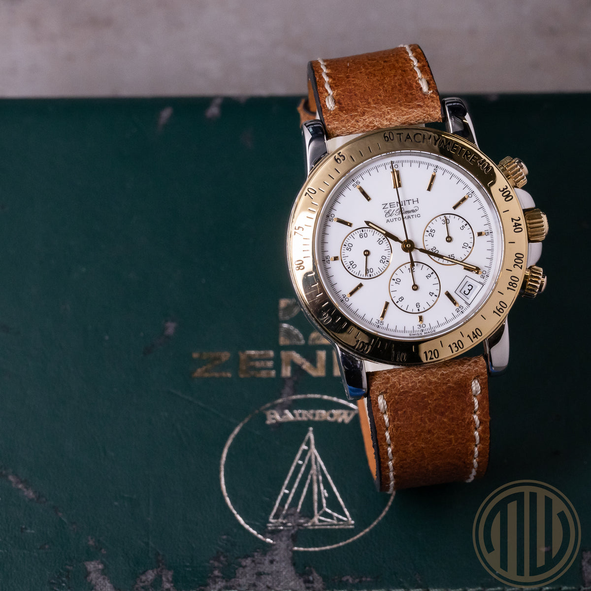 Zenith El Primero Rainbow Chronograph White Dial | Bicolor | Box and Papers | 1993 | Top Condition