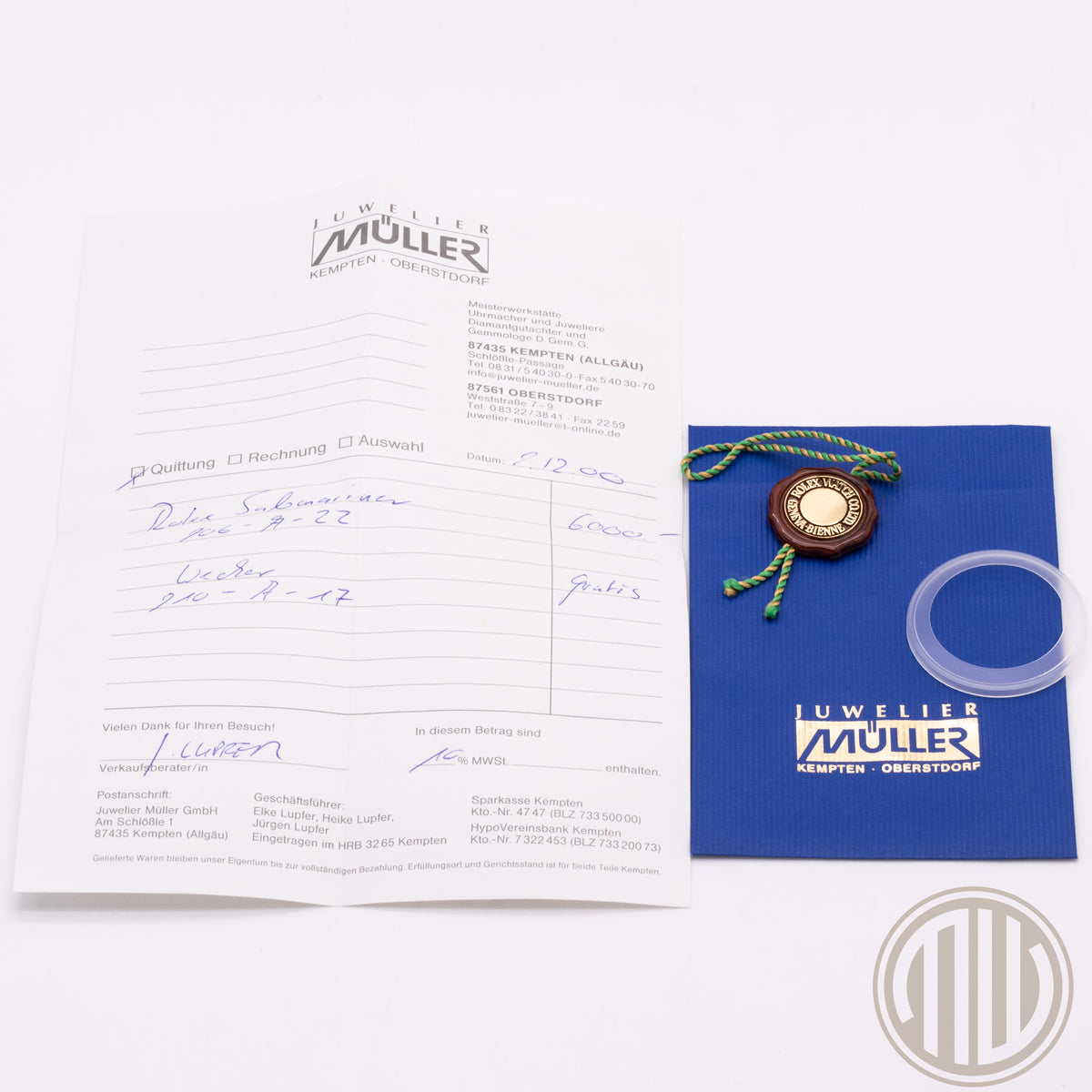 Rolex Submariner Date Lc100 | Orig. Invoice | Full Set | 2000 | Ref: 16610