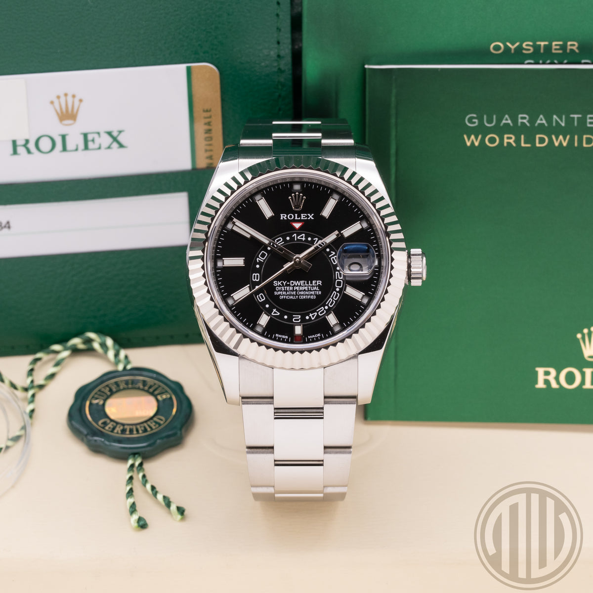 Rolex Sky-Dweller Black Dial | Steel | Box and Papers | 2019 | Ref: 326934