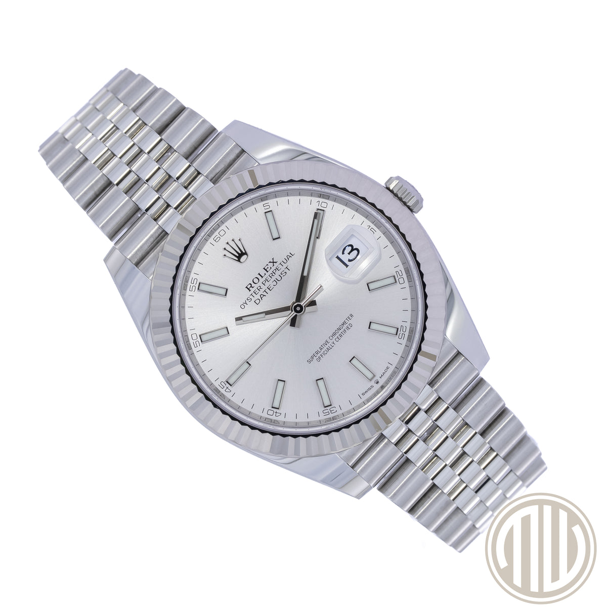 Rolex Datejust 41 Silver Dial | Fluted Bezel | Box and Papers | 2023 | Ref: 126334