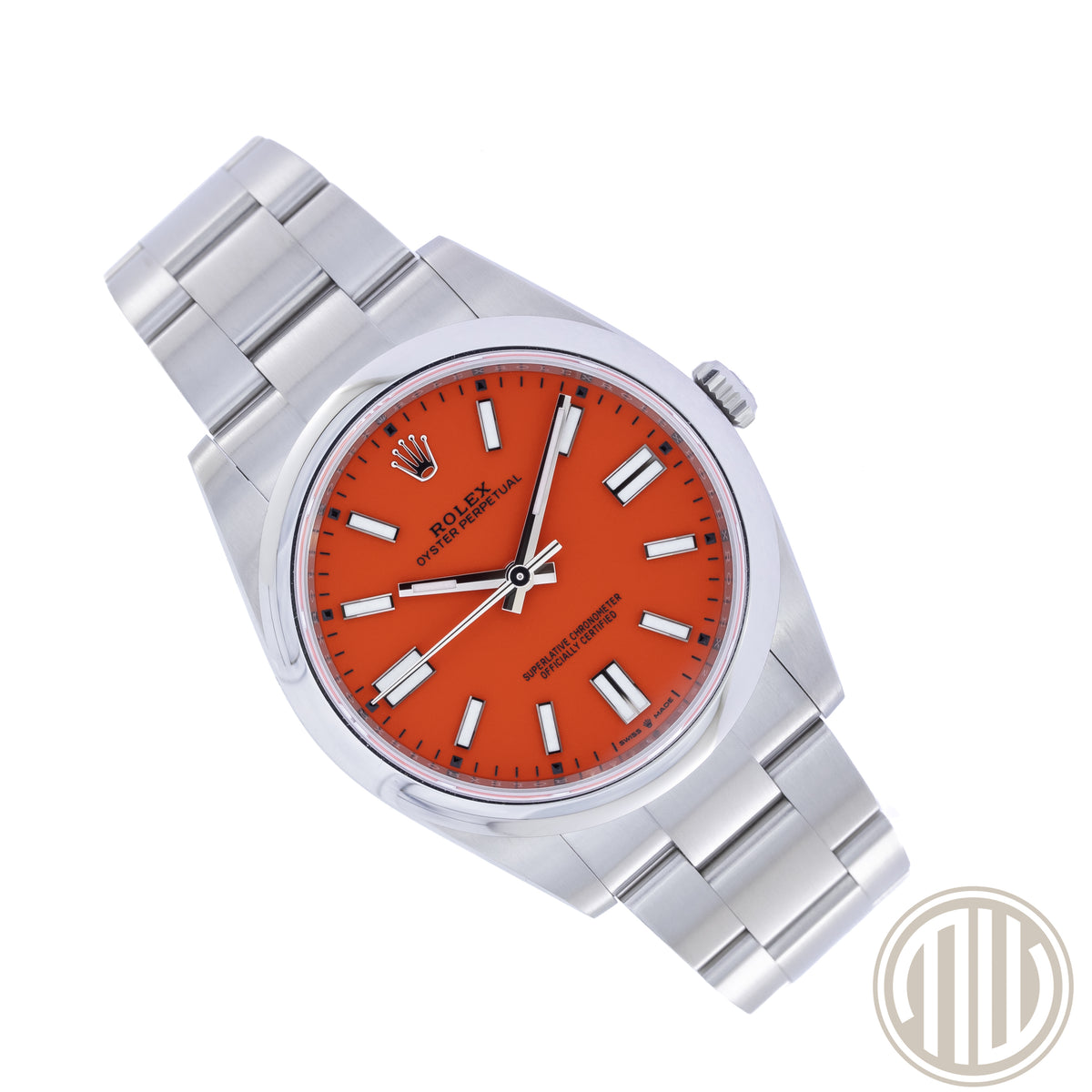 Rolex Oyster Perpetual 41 Red Coral Dial | New | Unworn | Box and Papers | 2021 | 124300