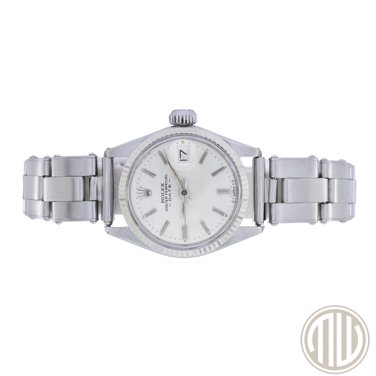 Rolex Oyster Perpetual Lady Date New-Service | Whitegold | Ref: 6517