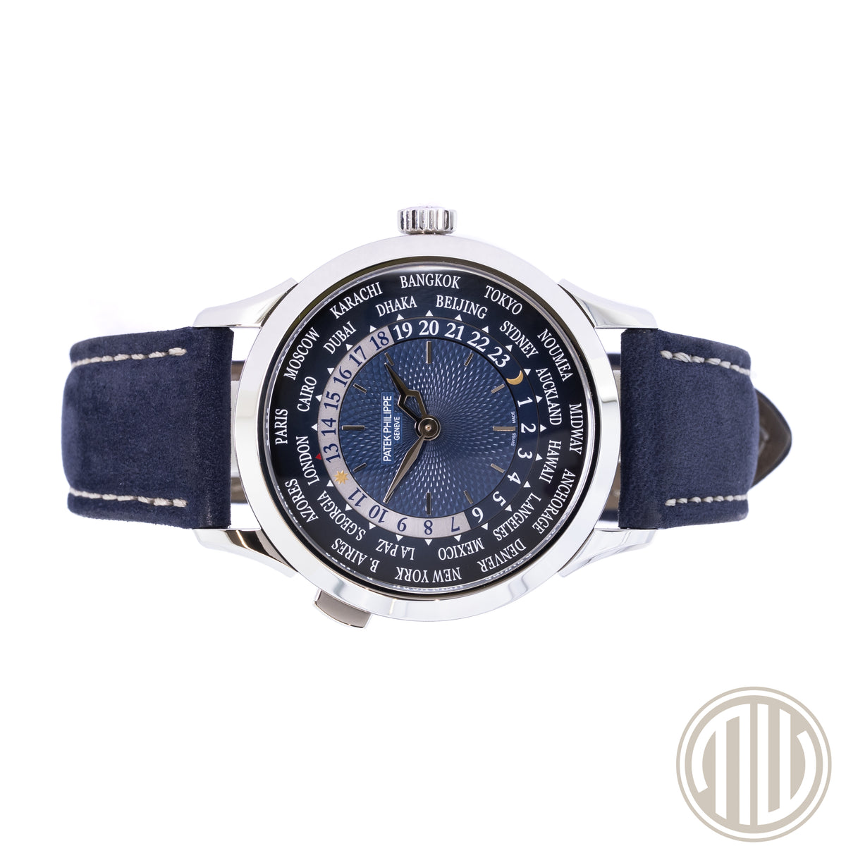 Patek Philippe World Time | 950 Platinum | Blue Dial | Fullset | 2023 | Ref: 5230P-001