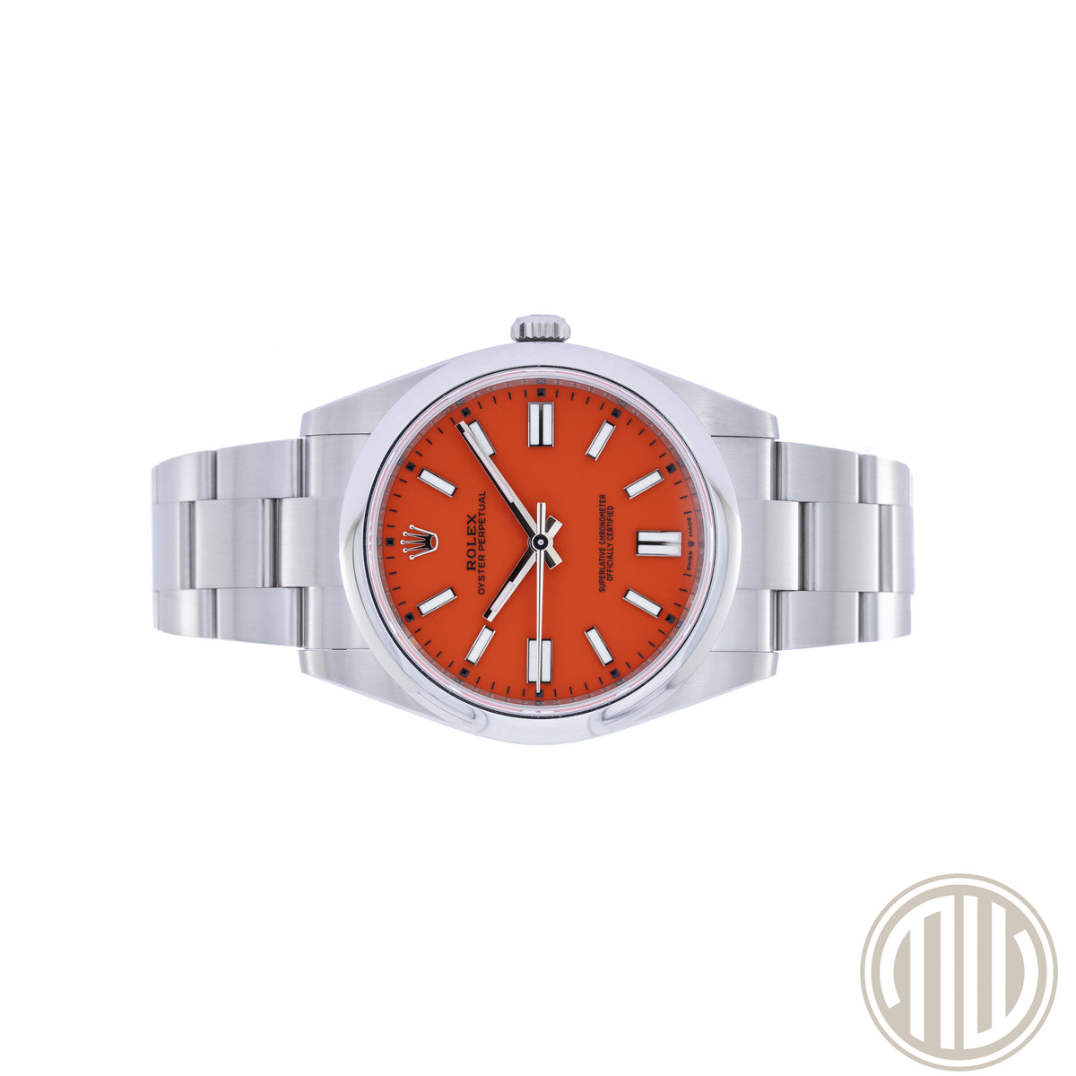 Rolex Oyster Perpetual 41 Red Coral Dial | New | Unworn | Box and Papers | 2021 | 124300