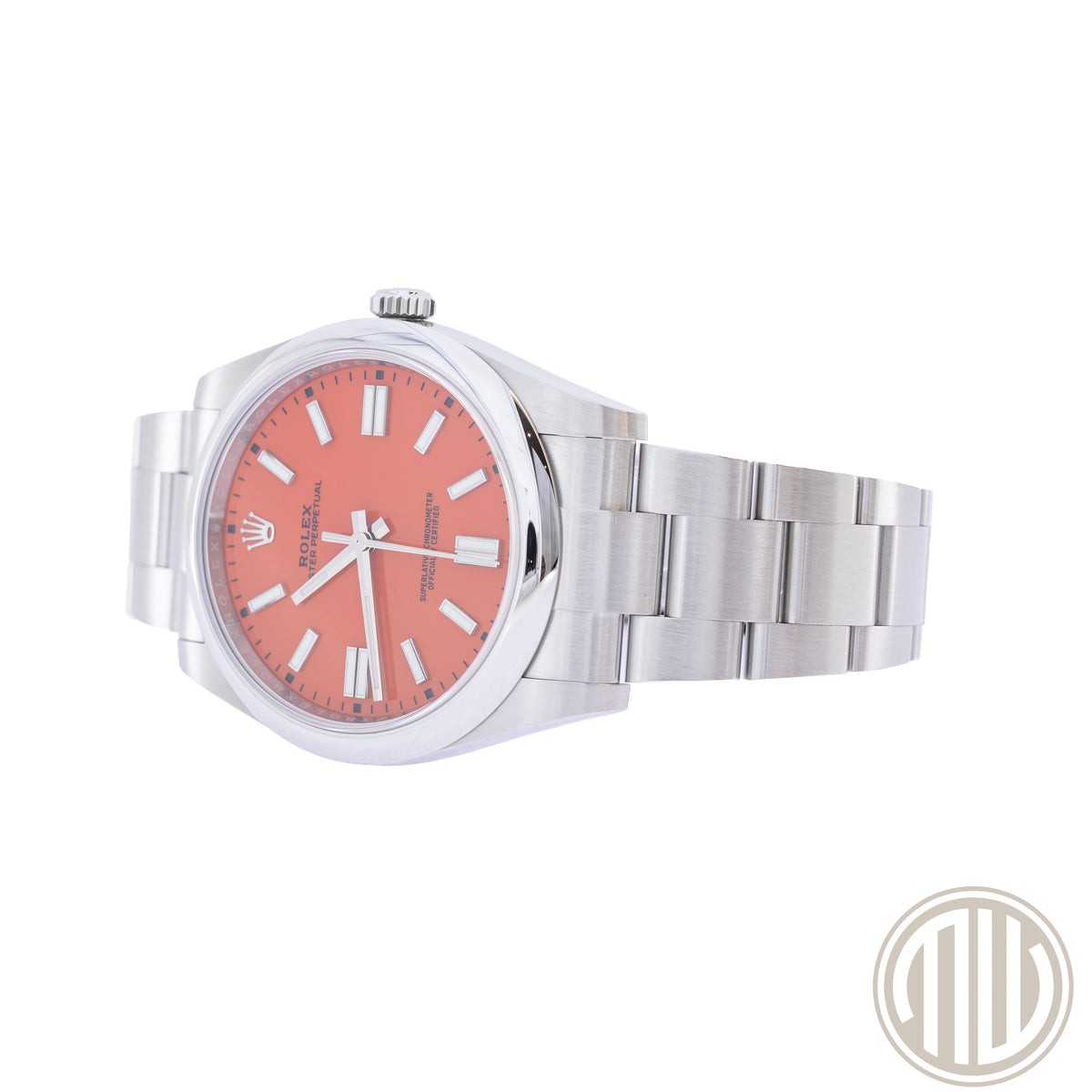 Rolex Oyster Perpetual 41 Red Coral Dial | New | Unworn | Box and Papers | 2021 | 124300