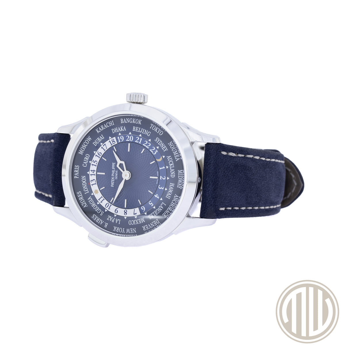 Patek Philippe World Time | 950 Platinum | Blue Dial | Fullset | 2023 | Ref: 5230P-001