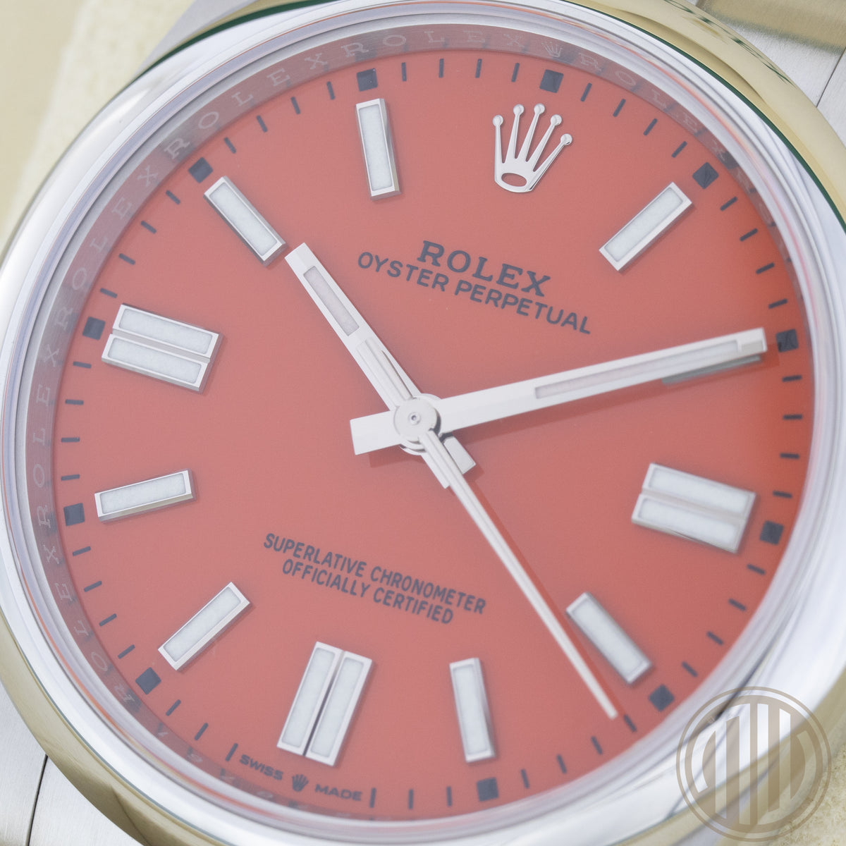 Rolex Oyster Perpetual 41 Red Coral Dial | New | Unworn | Box and Papers | 2021 | 124300