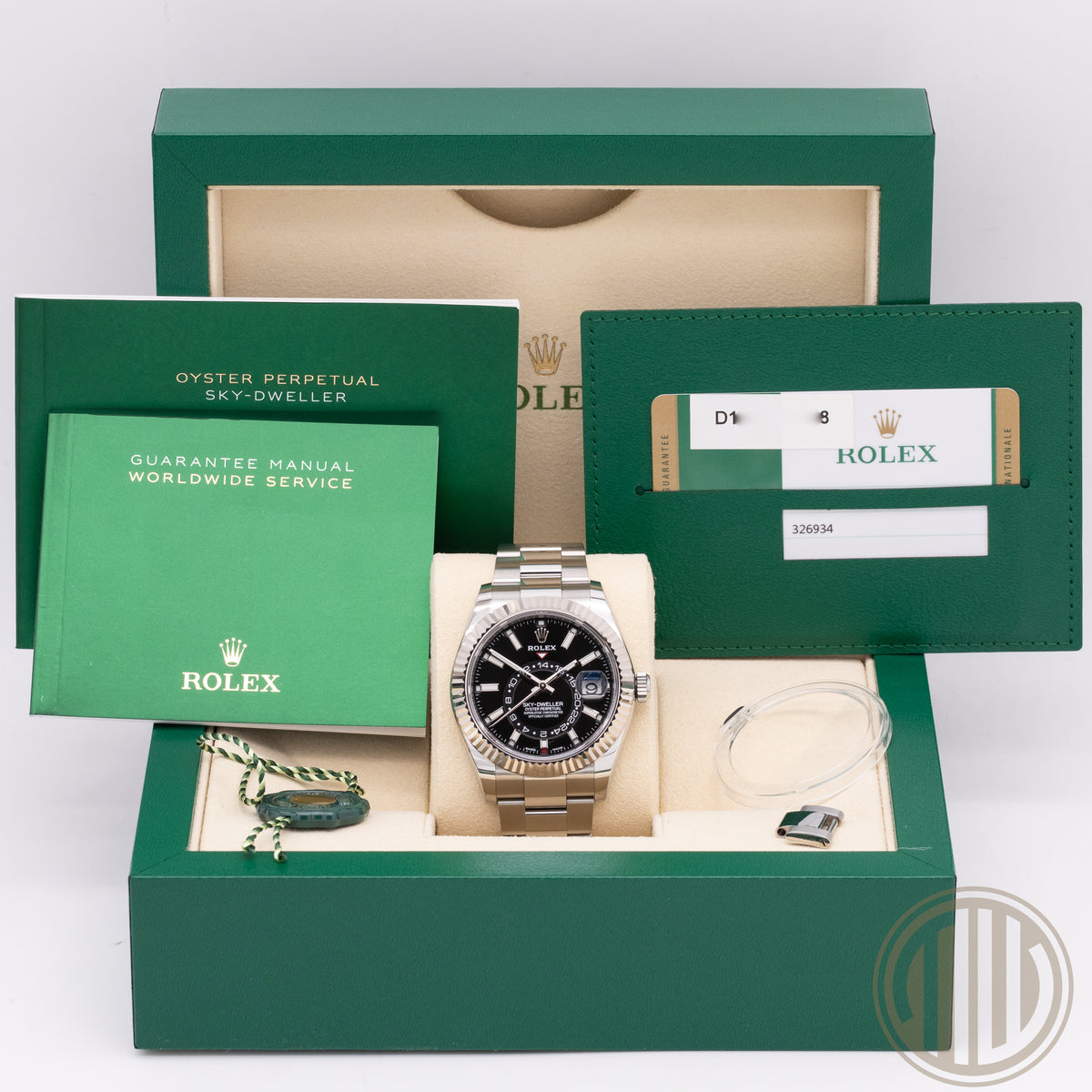 Rolex Sky-Dweller Black Dial | Steel | Box and Papers | 2019 | Ref: 326934