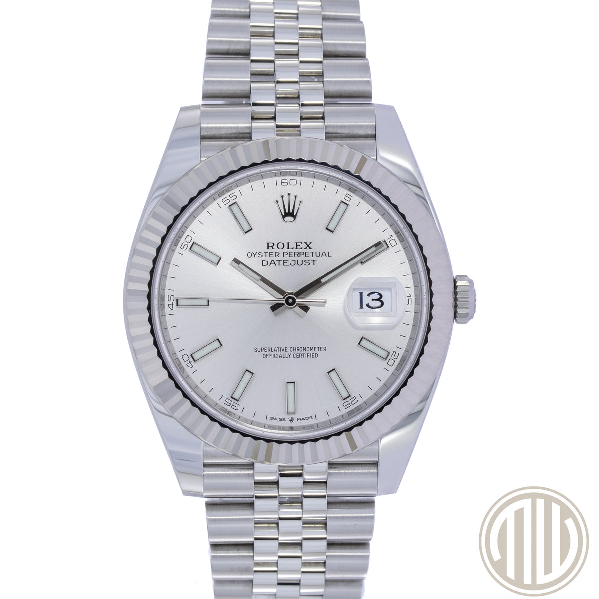 Rolex Datejust 41 Silver Dial | Fluted Bezel | Box and Papers | 2023 | Ref: 126334