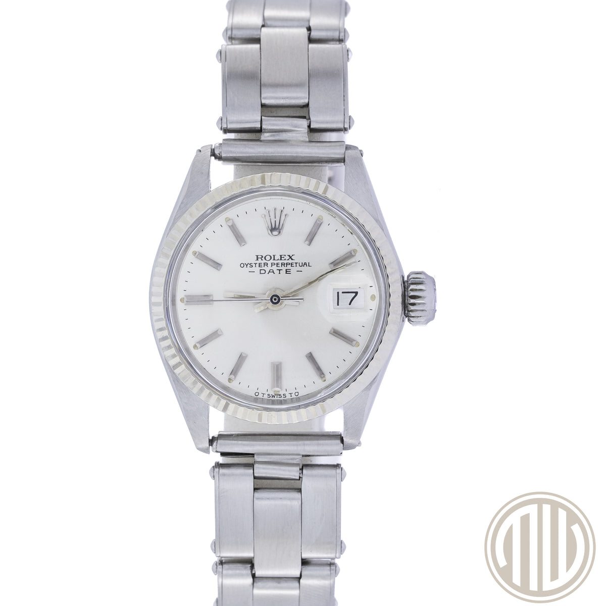 Rolex Oyster Perpetual Lady Date New-Service | Whitegold | Ref: 6517